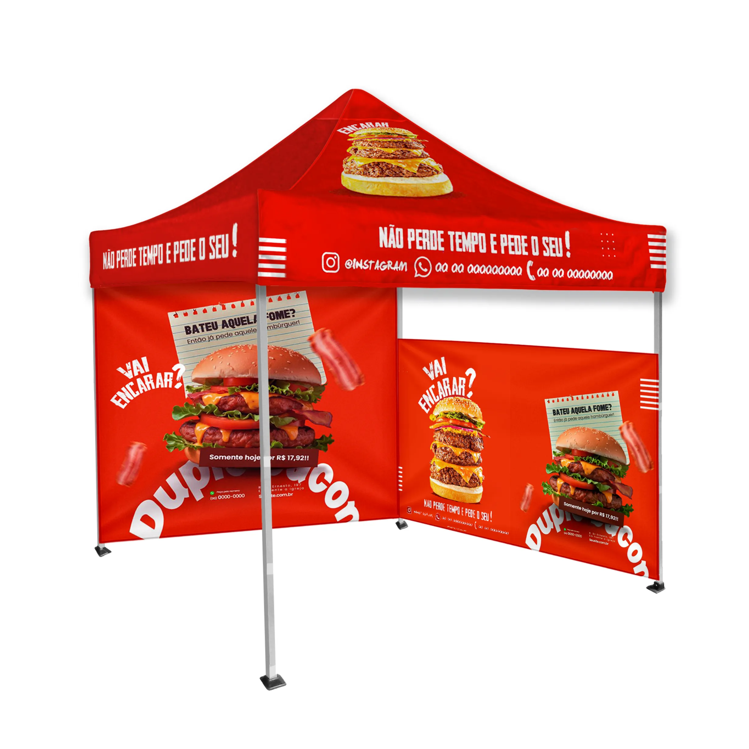 10'x10' Tent Canopy w frame and one half and one full wall 2
