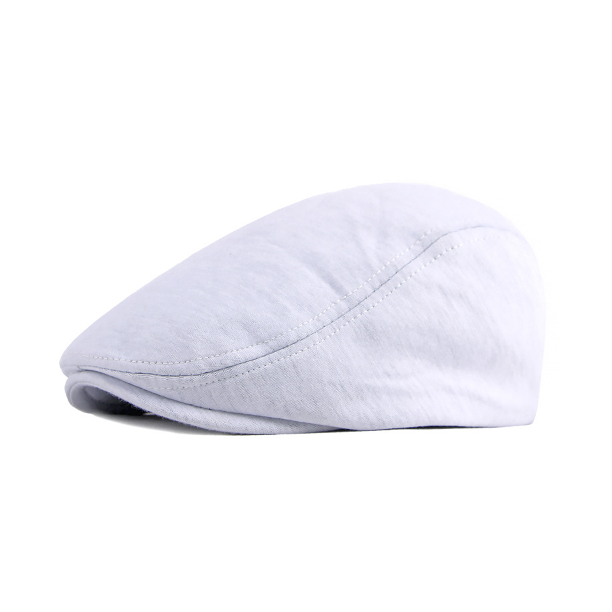 Polyester Cotton Newsboy Flat Cap With Elastic Fit 10.24" Length X 4.33" Width 7