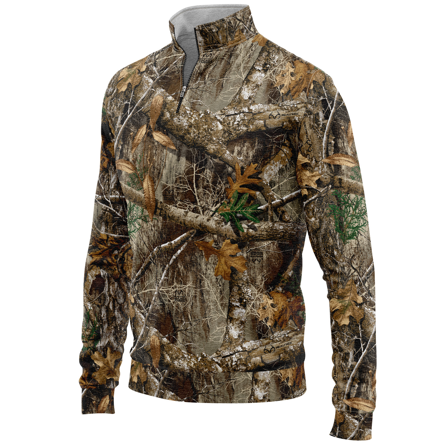 235 GSM Polar fleece men's hunting quarter zip Sweatshirt 6