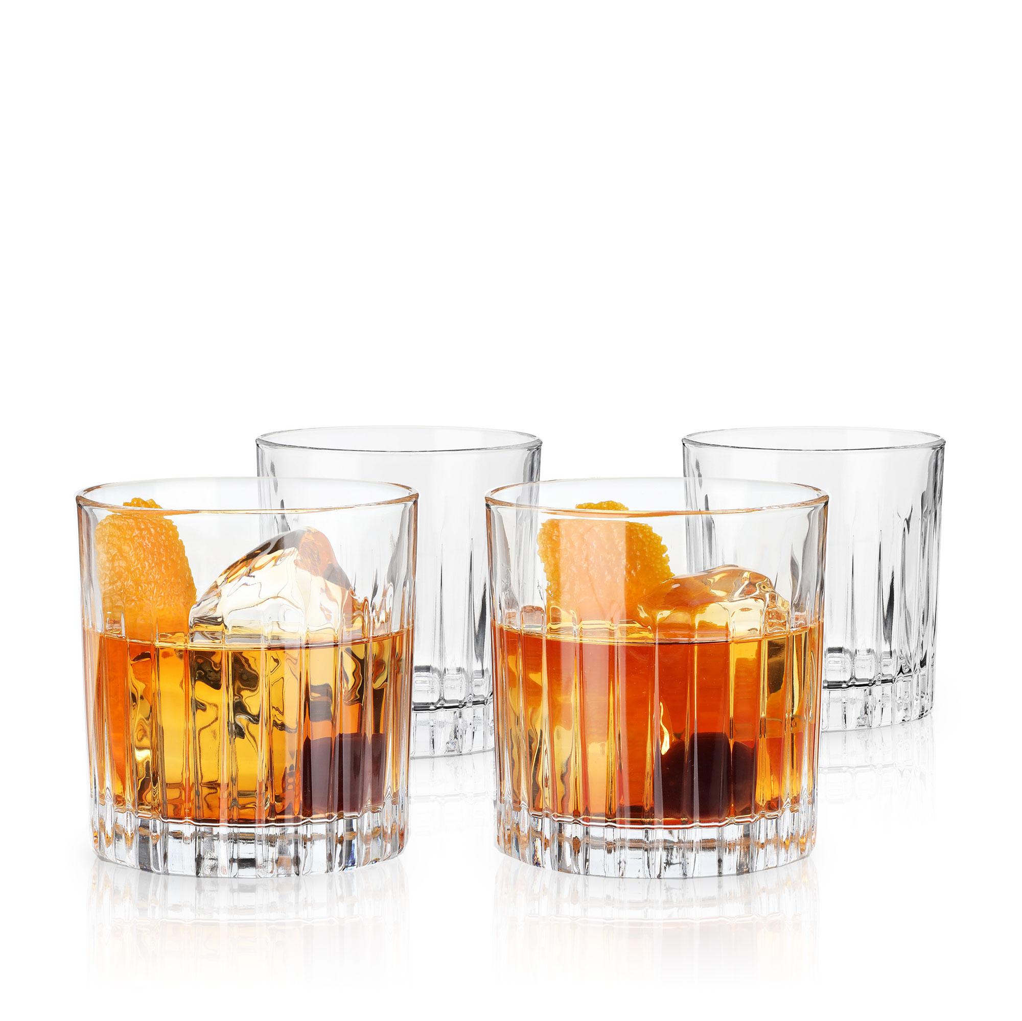 Viski® Reserve Milo Crystal Rocks Glass, set of 4 1