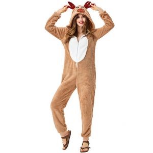 Adult Christmas Onesie For Women Jumpsuit One-Piece Pajamas 1