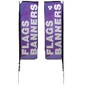9ft Small Block Flag Single Sided (29"x88")