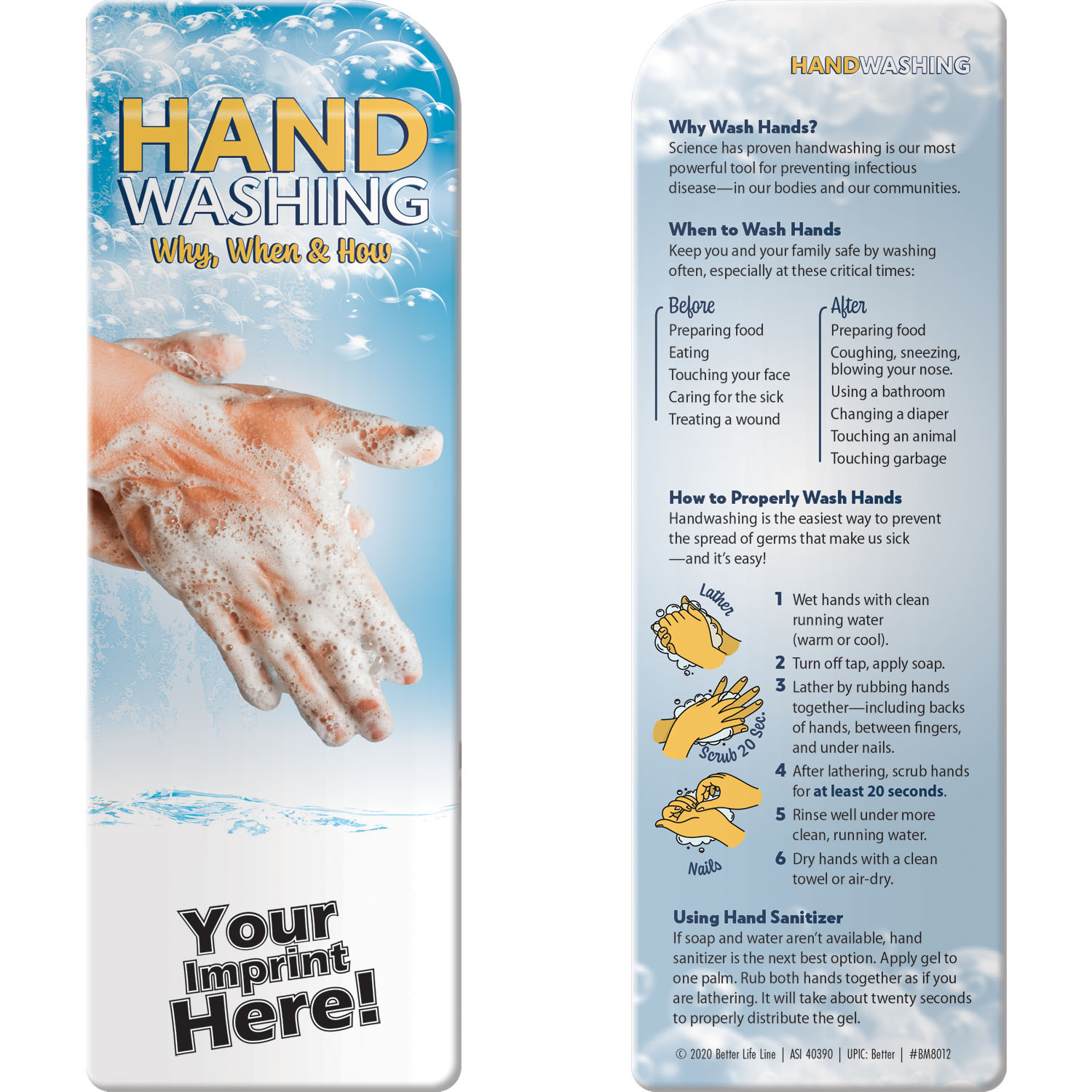 Bookmark - Handwashing: Why, When & How 1