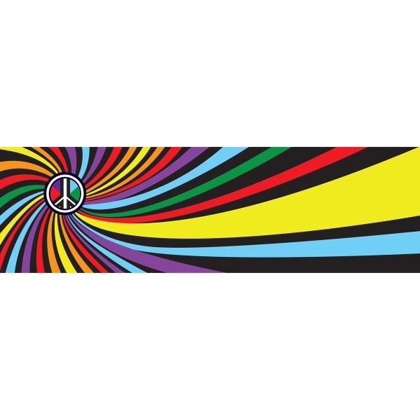 Swirl Window Decals 3" x 10" 2