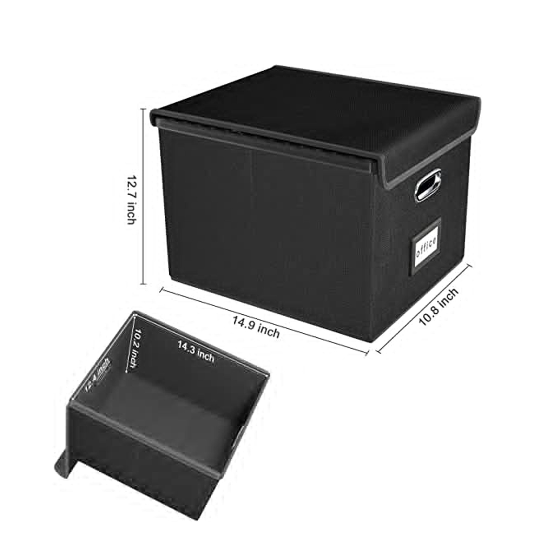 Foldable Storage Boxes with Lids 2