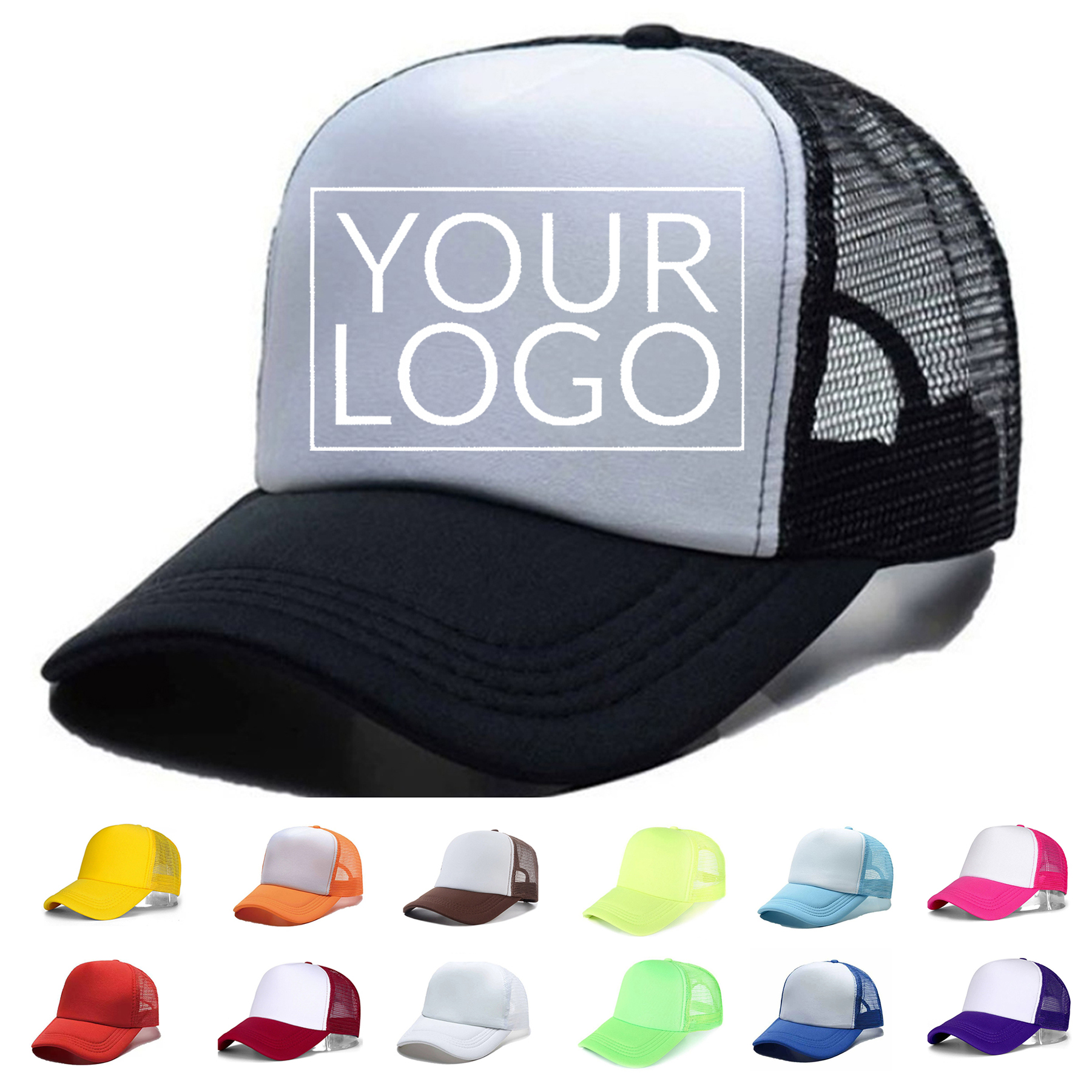Sublimation Unisex Blank Trucker Mesh Cap 1