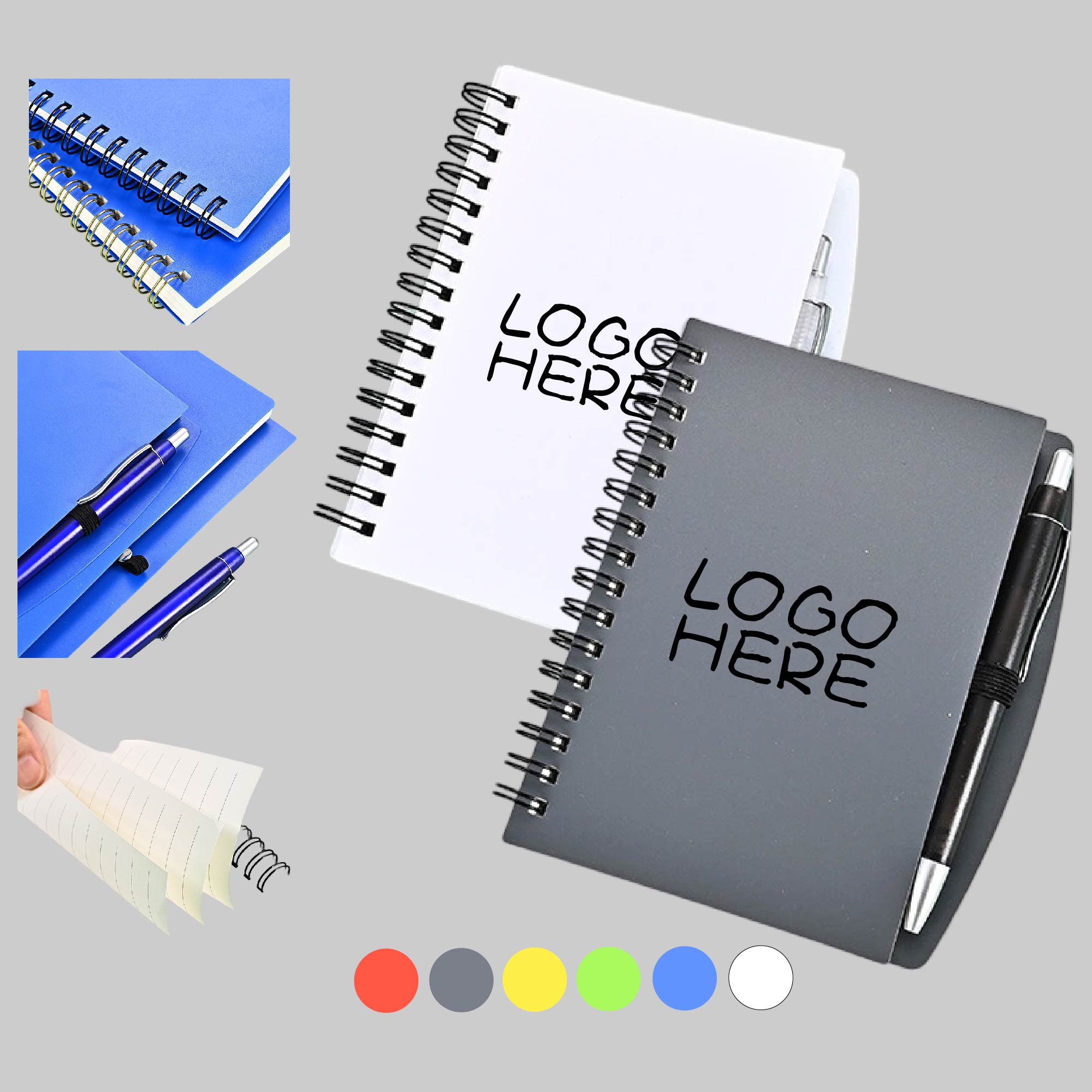 A5 Spiral Notebook with Pen 1