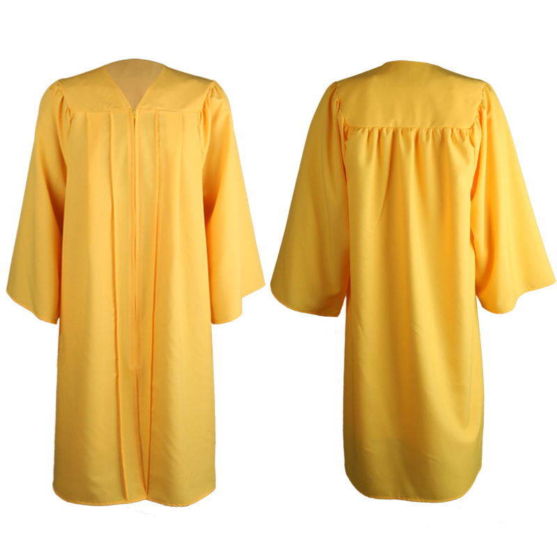 2022 Classical Matte Graduation Gown Cap Tassel Set for High School and Bachelor 6
