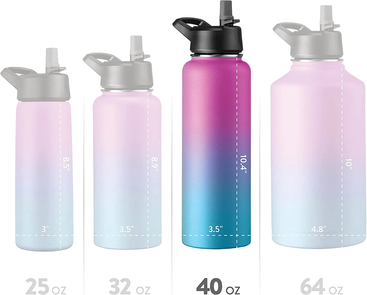 Custom Nice Reusable Stainless Steel Insulated Water Bottles, custom water bottle with logo imprint 2