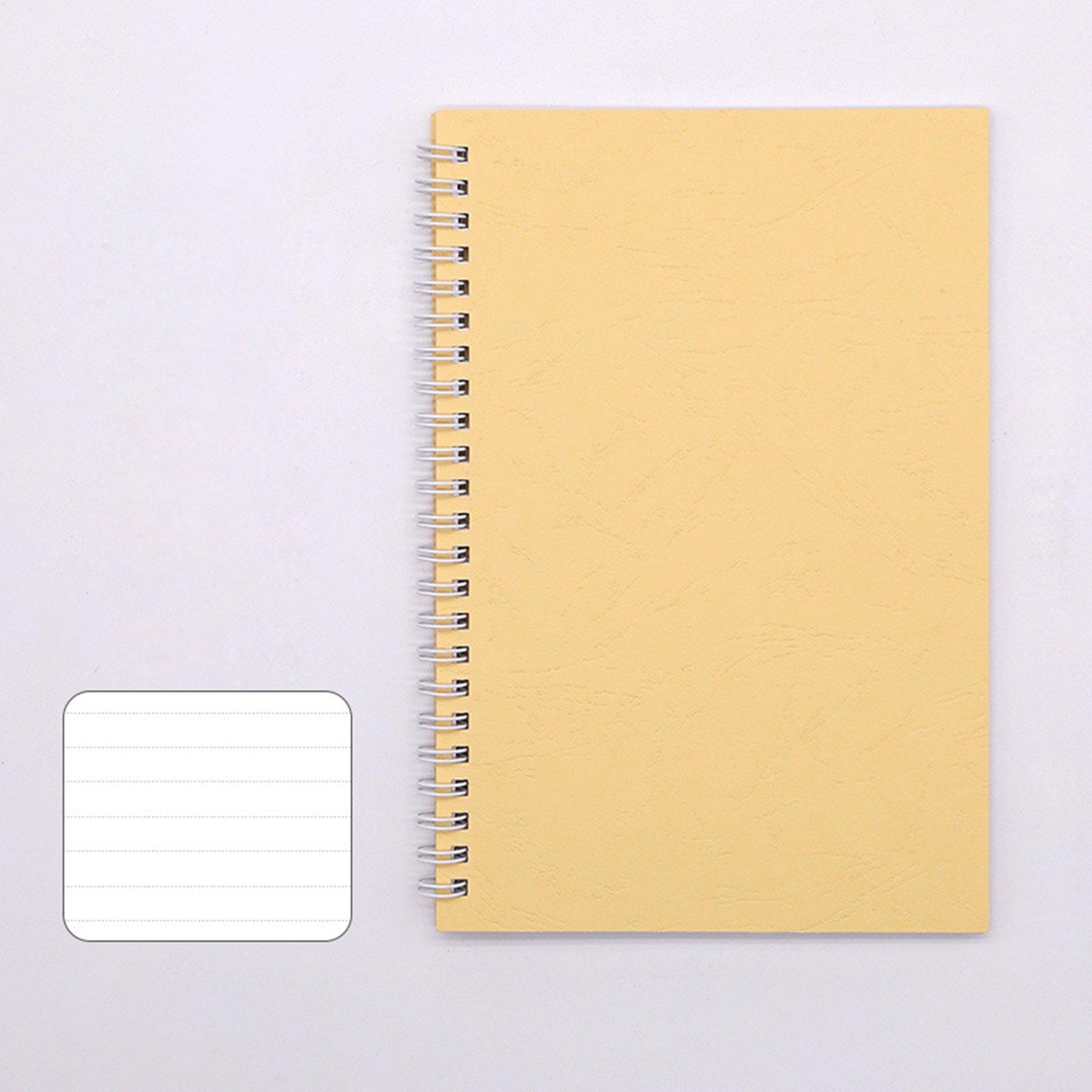 A5 Vintage Kraft Paper Coil Notebook Note Pad Notepad 6