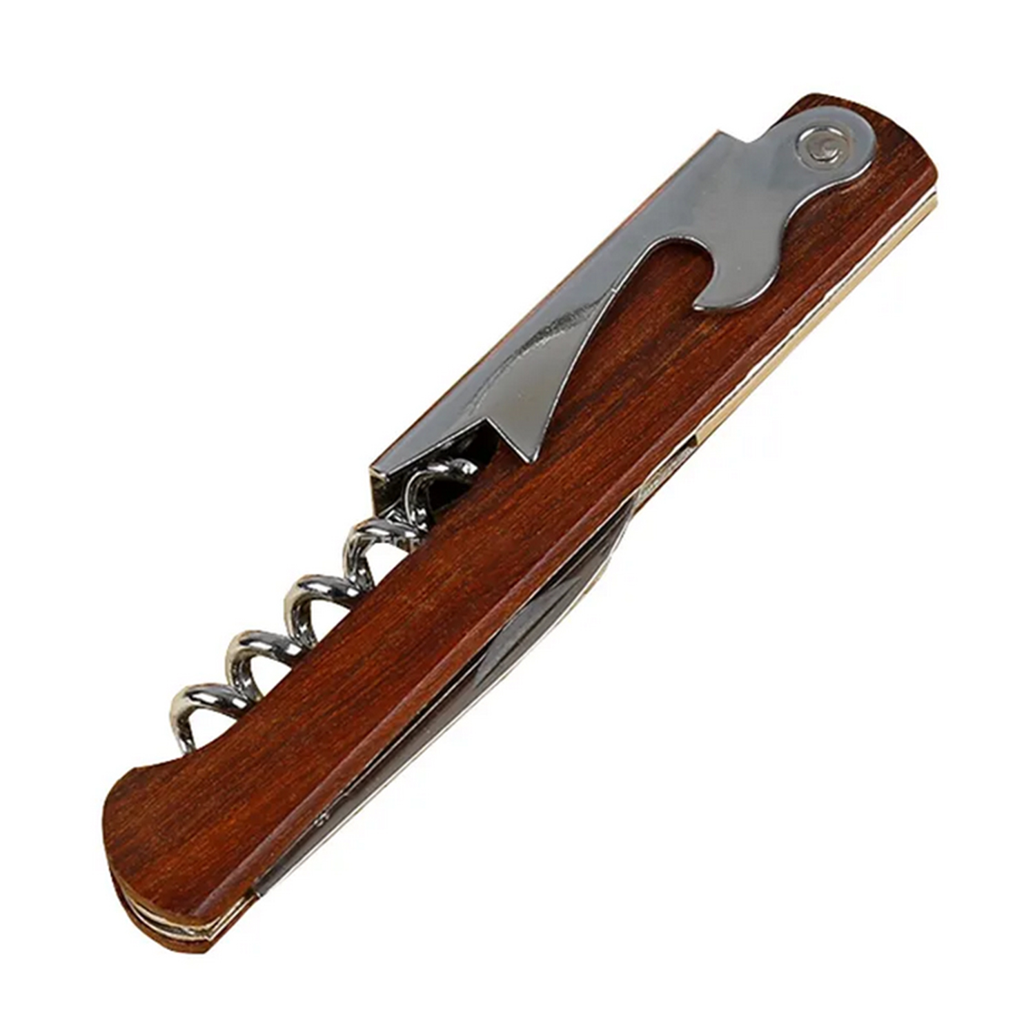 Wooden Wine and Bottle Opener with Knife 2