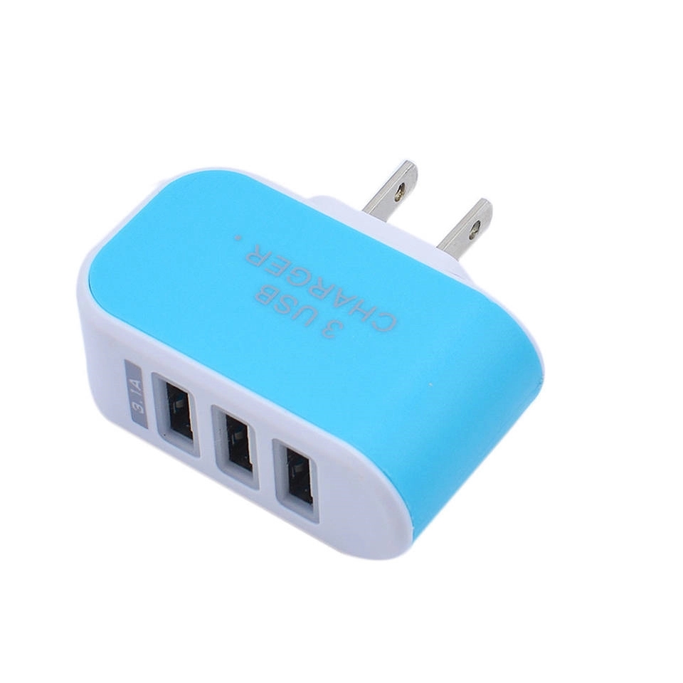 3 port USB Travel Wall Charger 2