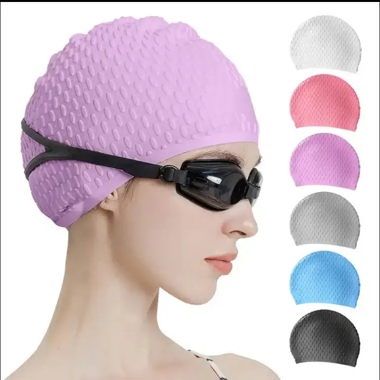 Durable Silicone Adult Swim Cap High Elasticity 3