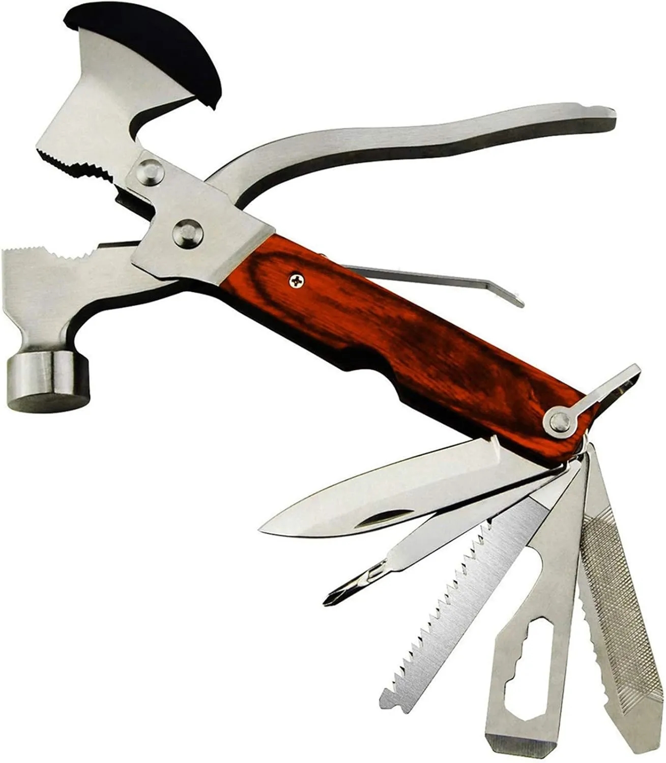 Multi-Functional Folding Claw Hammer Pilers Tool 7
