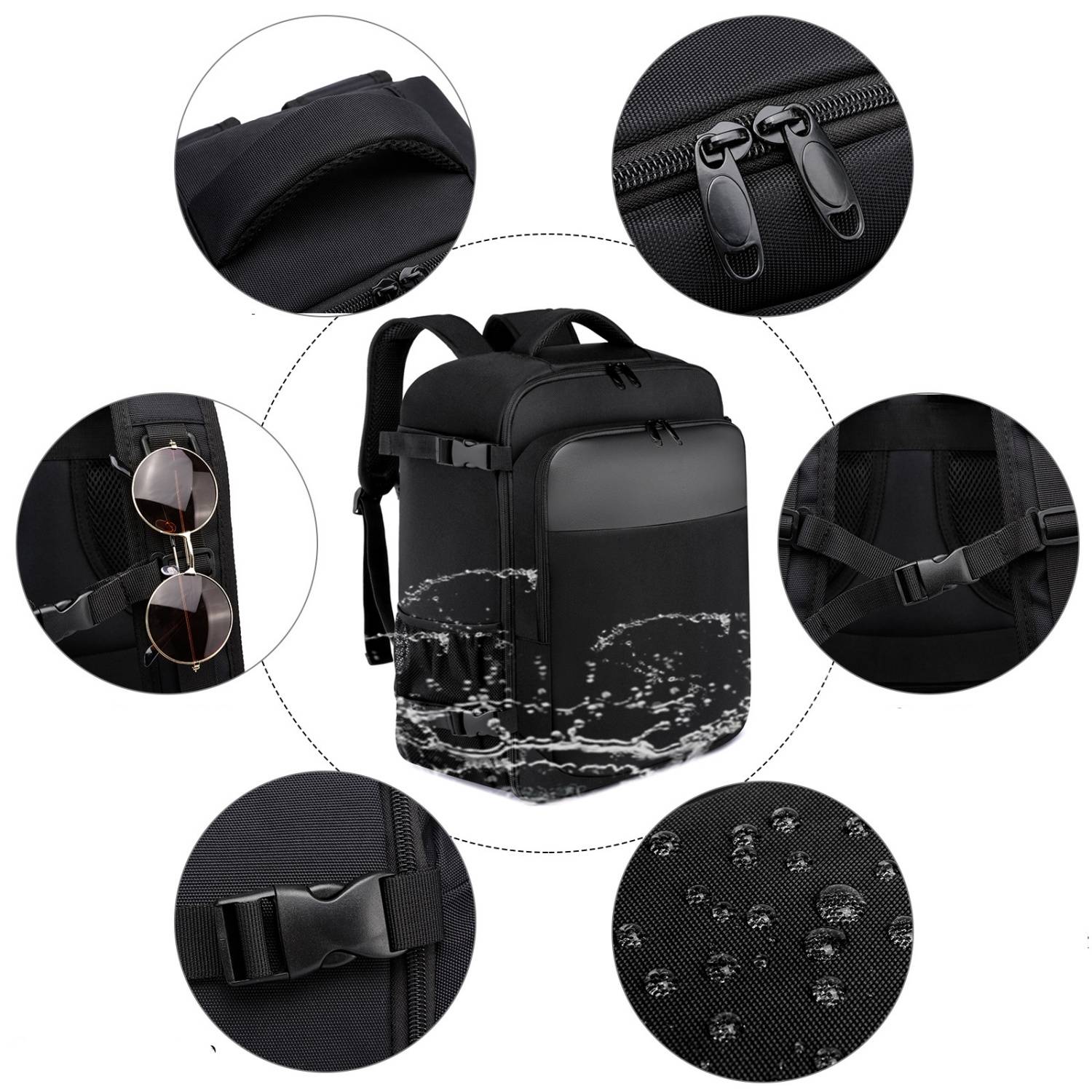 Large Capacity Premium Waterproof Backpack W/ USB Port 5
