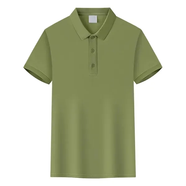 Short Sleeve Cotton Polo Shirt in Mercerized Fabric 10