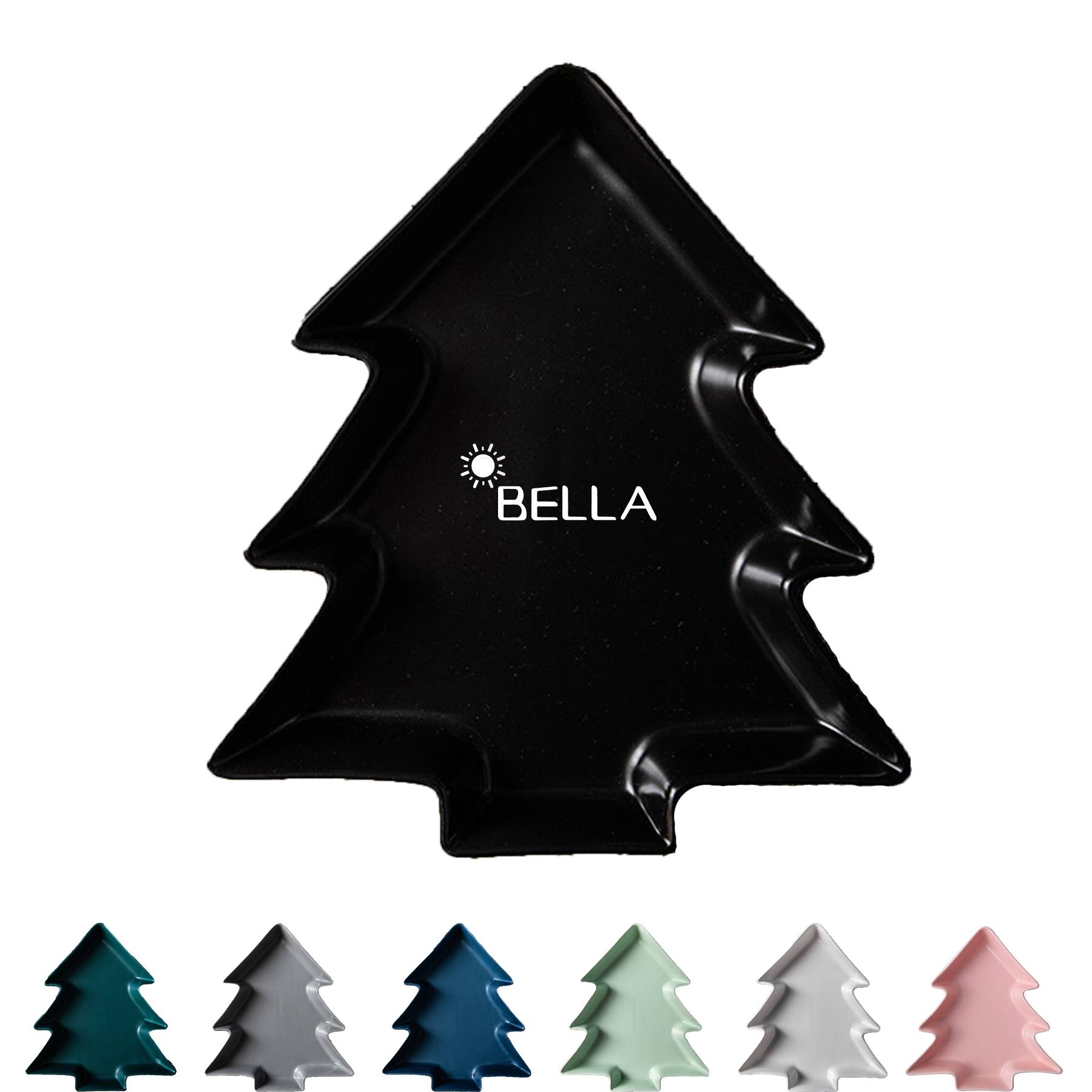 Christmas Tree Shaped Plate Ceramic Dish 8