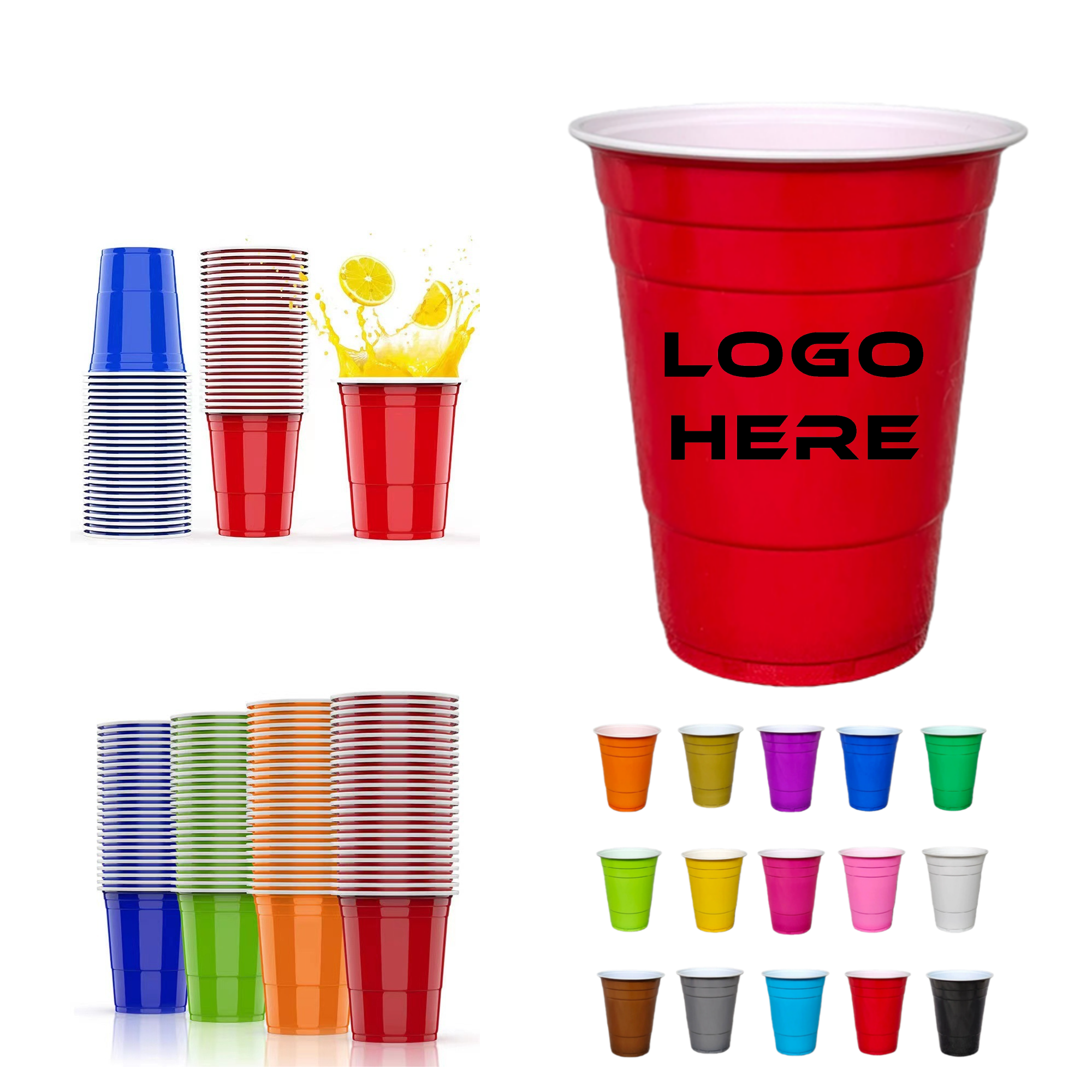 Disposable Plastic Party Cup 16 Oz. 1