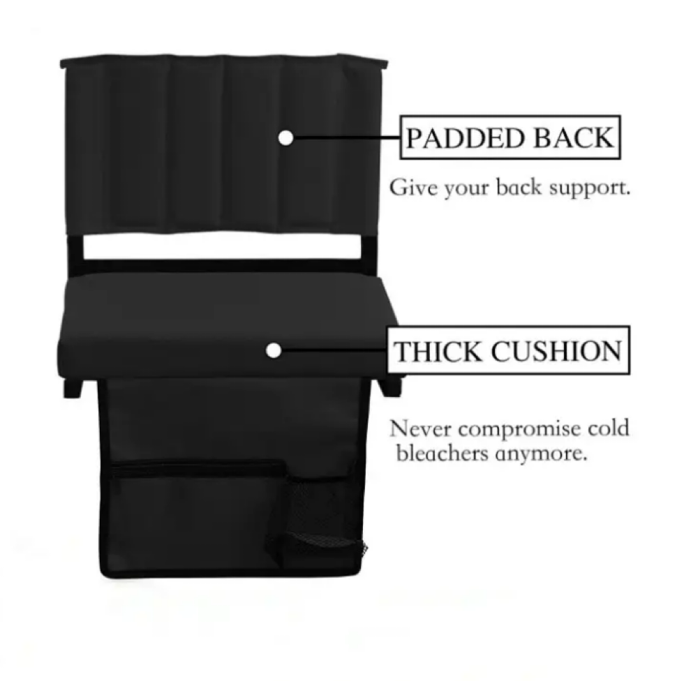 Portable Shoulder Straps Cup Holder Bleachers Stadium Seat 1