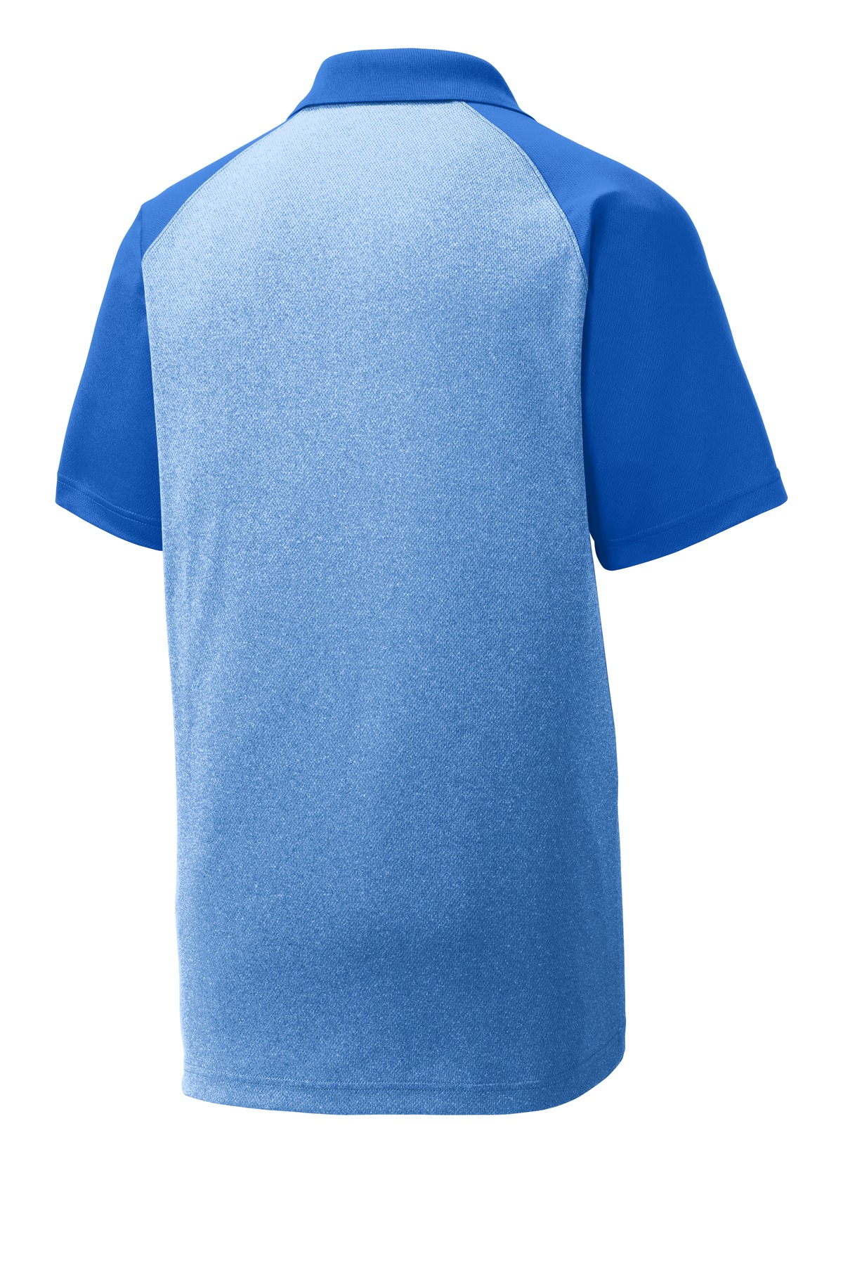 Sport-Tek PosiCharge RacerMesh Raglan Heather Block Polo. ST641 25