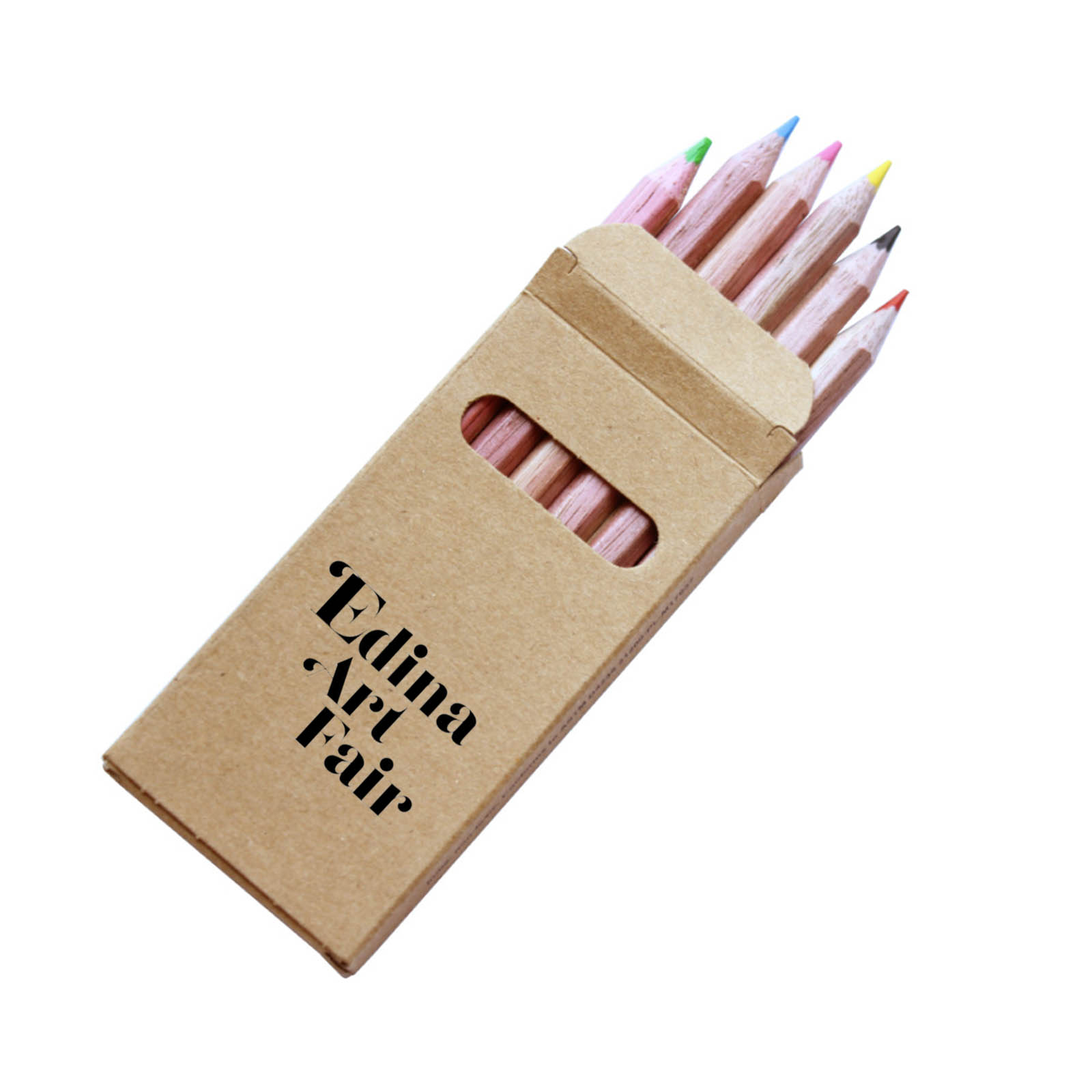 Six-Color Mini Wooden Pencil Set in Box 8