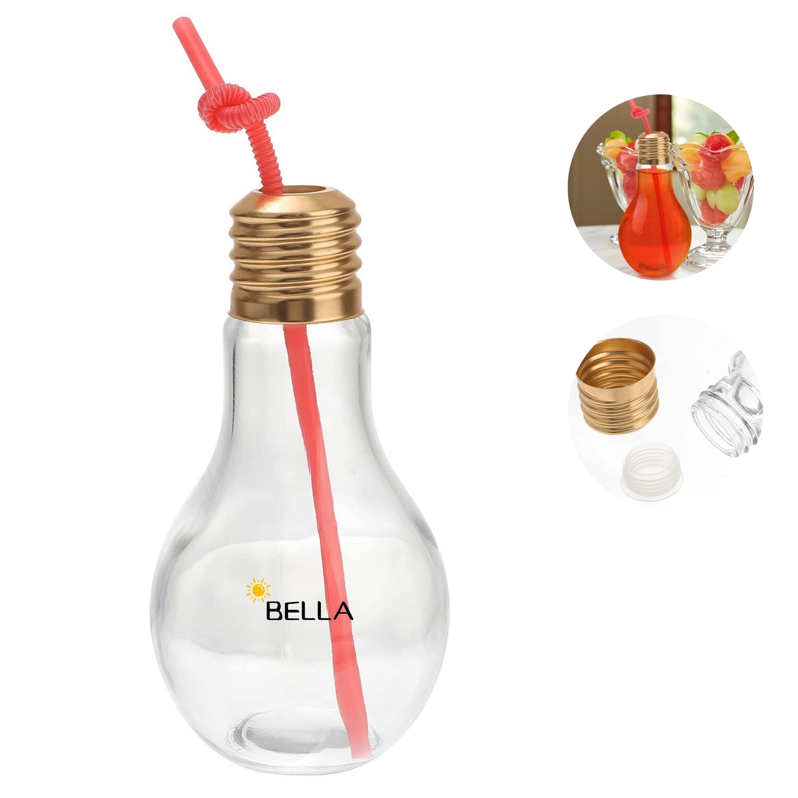 10oz PET Plastic Light Bulb Bottle 7