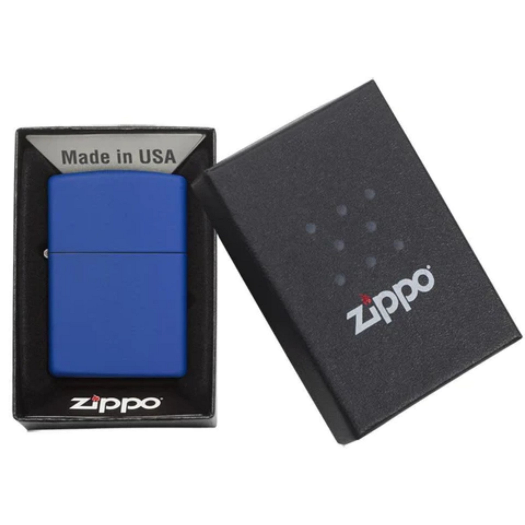 Genuine Zippo windproof lighter - Royal Blue Matte 2