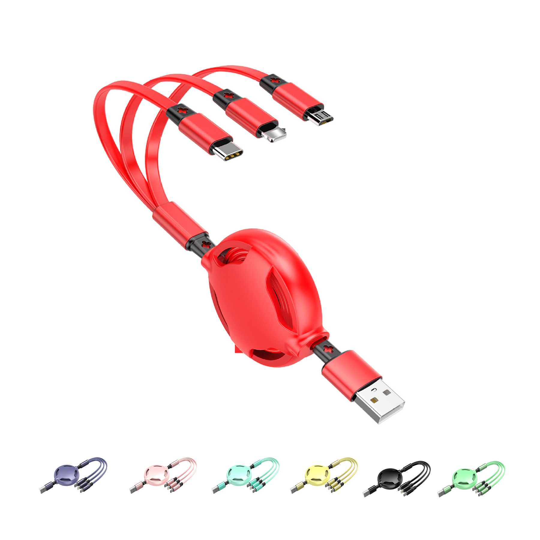 Retractable Multi-function Data Cable