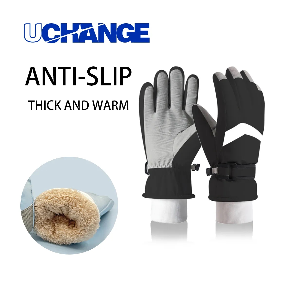 Insulated Water Resistant Ski Gloves With Touchscreen 7