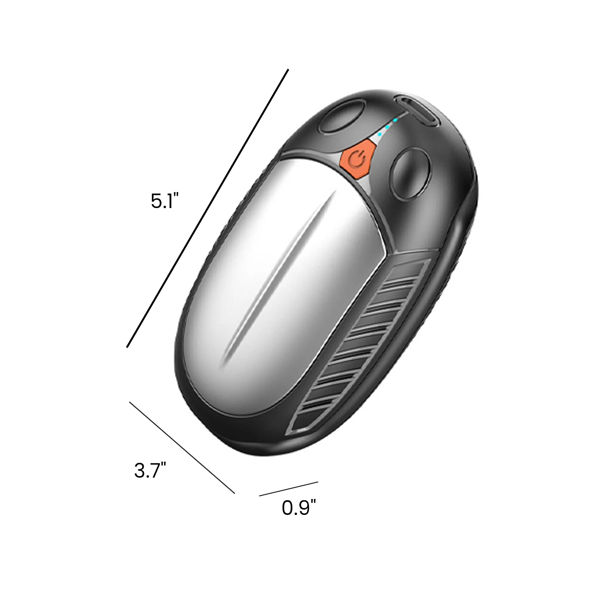Power Bank Hand Warmer 2 in 1 Heater 5.1"x3.7"x0.9" 4