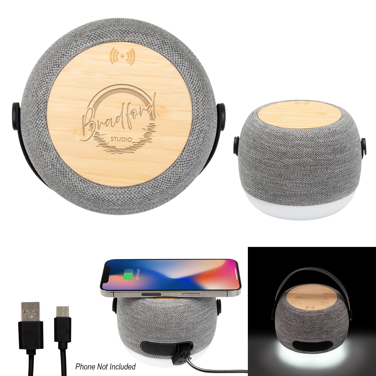 RPET Light Up 15W Charger & Hi-Fi Speaker 4