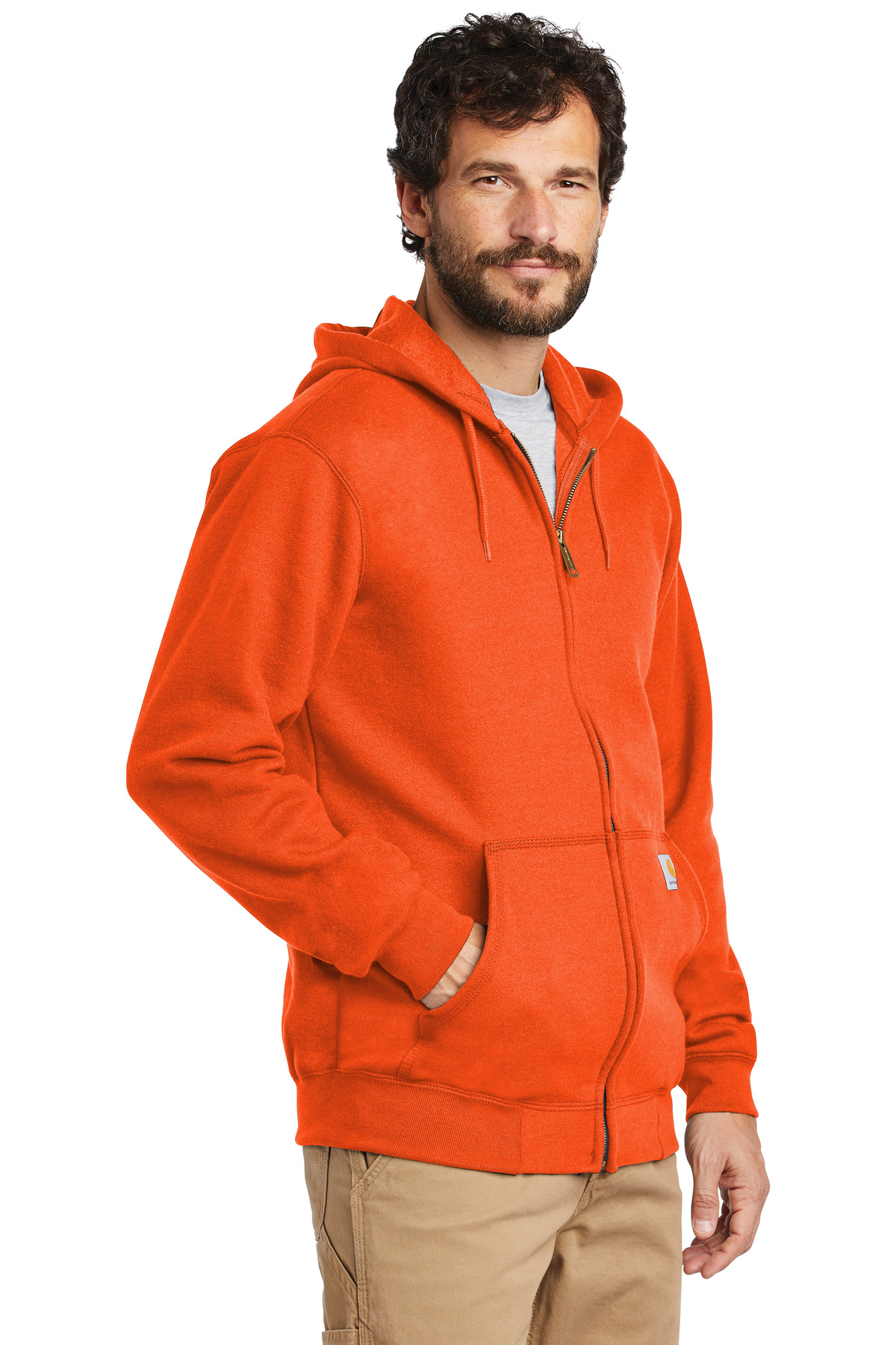 Carhartt Midweight Hooded Zip-Front Sweatshirt. CTK122, custom hoodie or sweatshirt with logo imprint 7