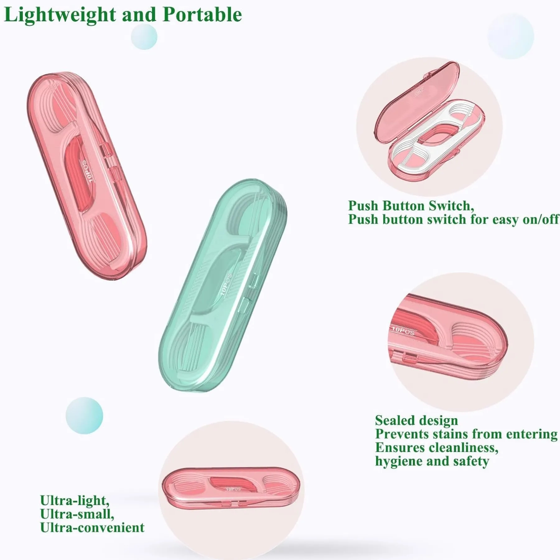 Portable Travel Dental Floss WIth Case 2