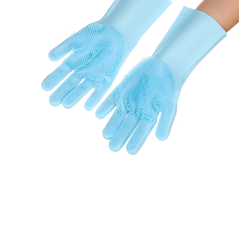 Gentle Deshedding Brush Pet Grooming Gloves 4