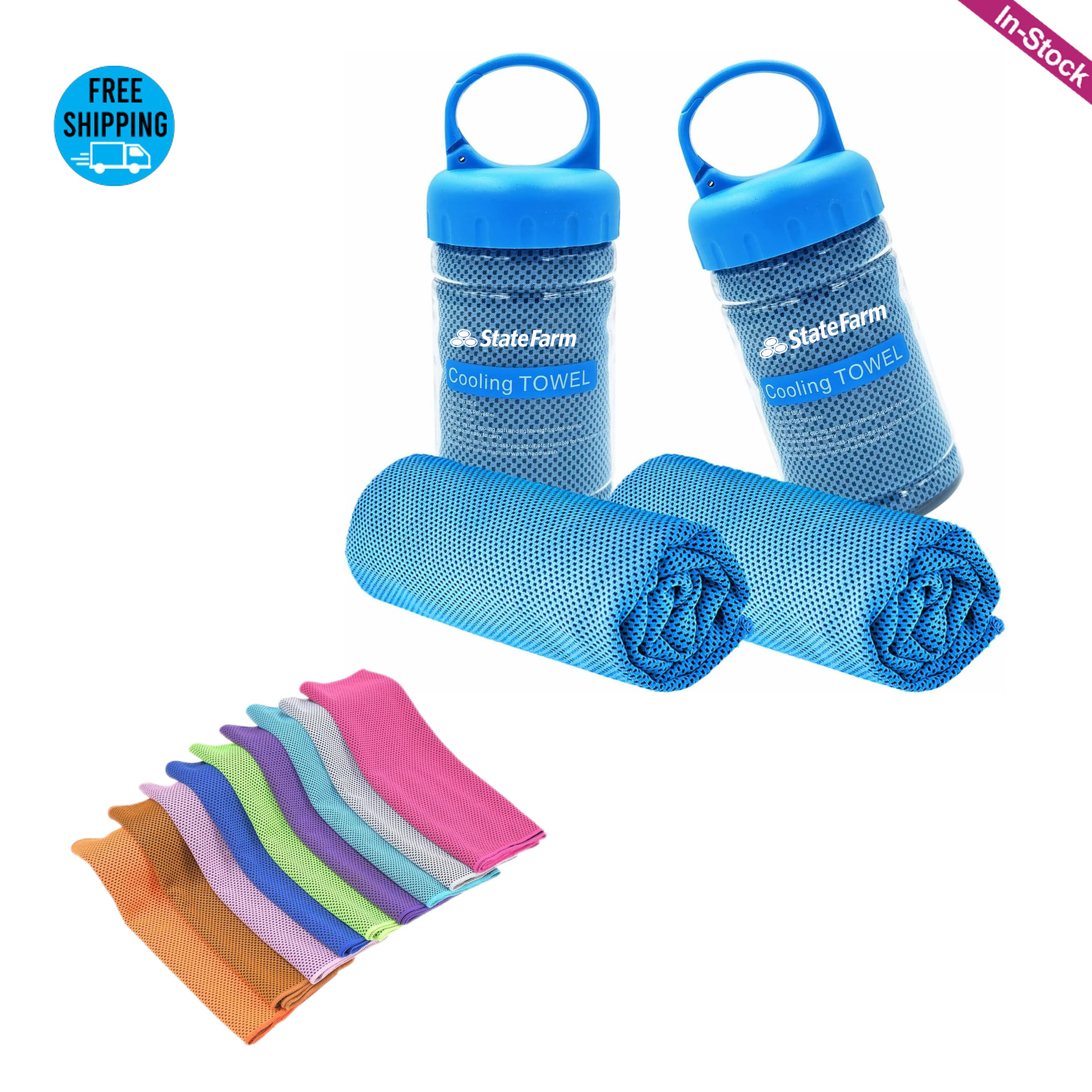 Breathable Cooling Towel in Carry Bottle 5
