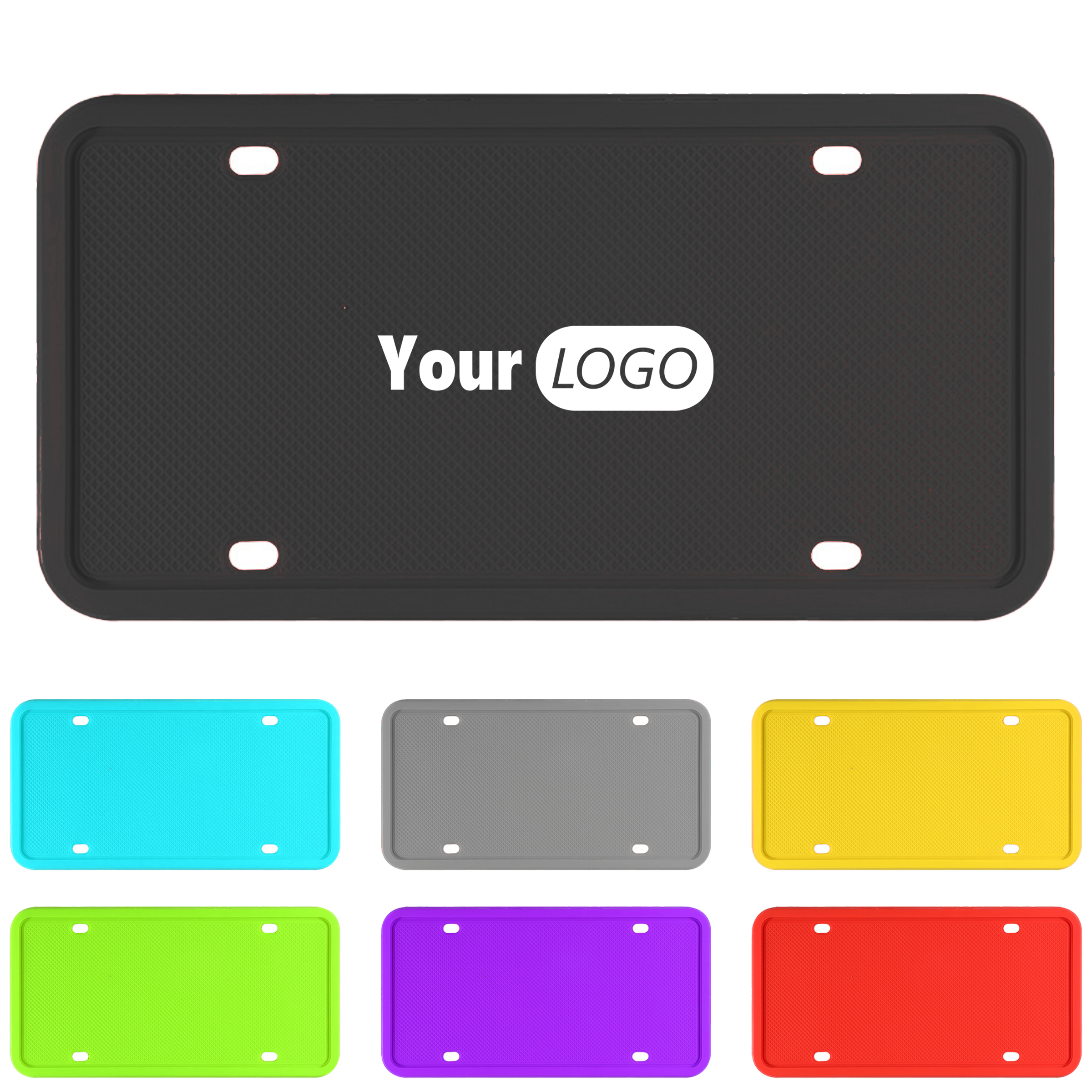 Silicone Vibrant License Plate Holder 2