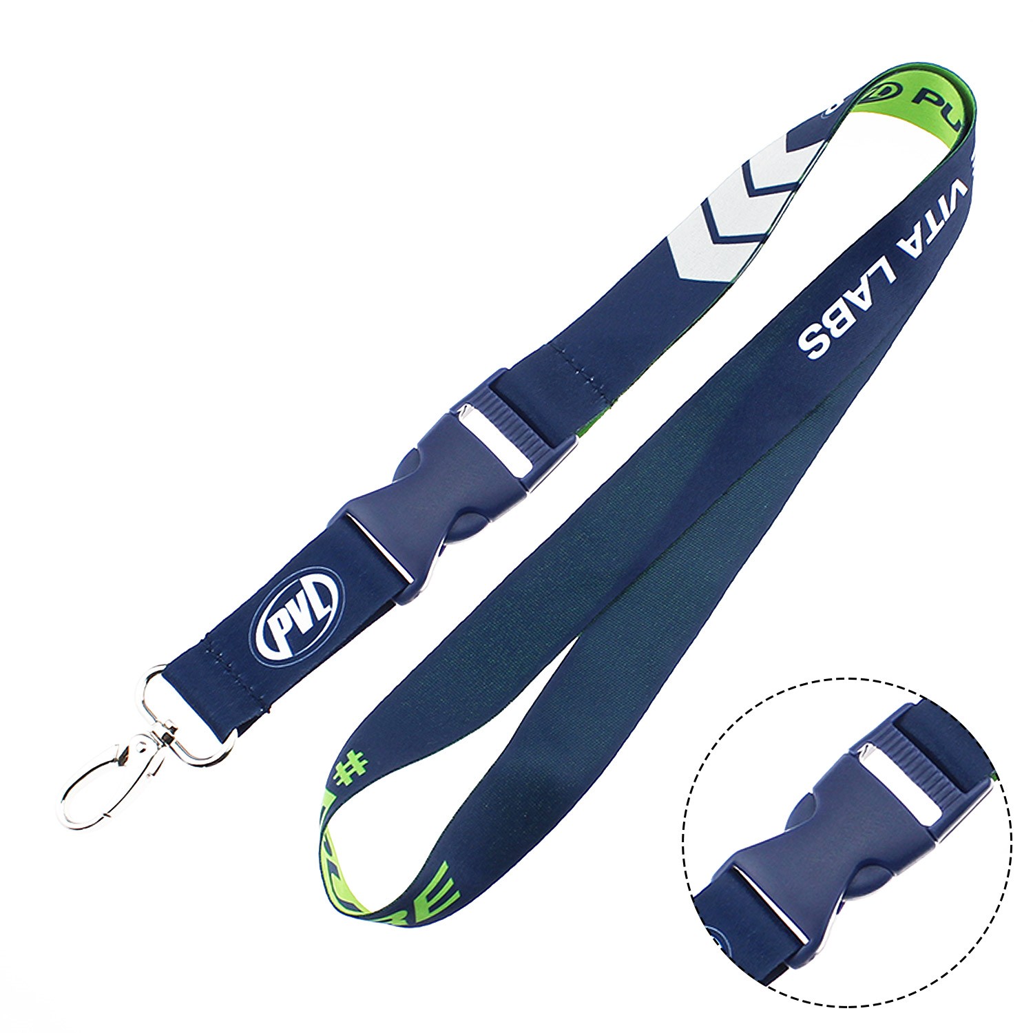 1/2" Dye Sublimation Lanyards with Buckle Release 2