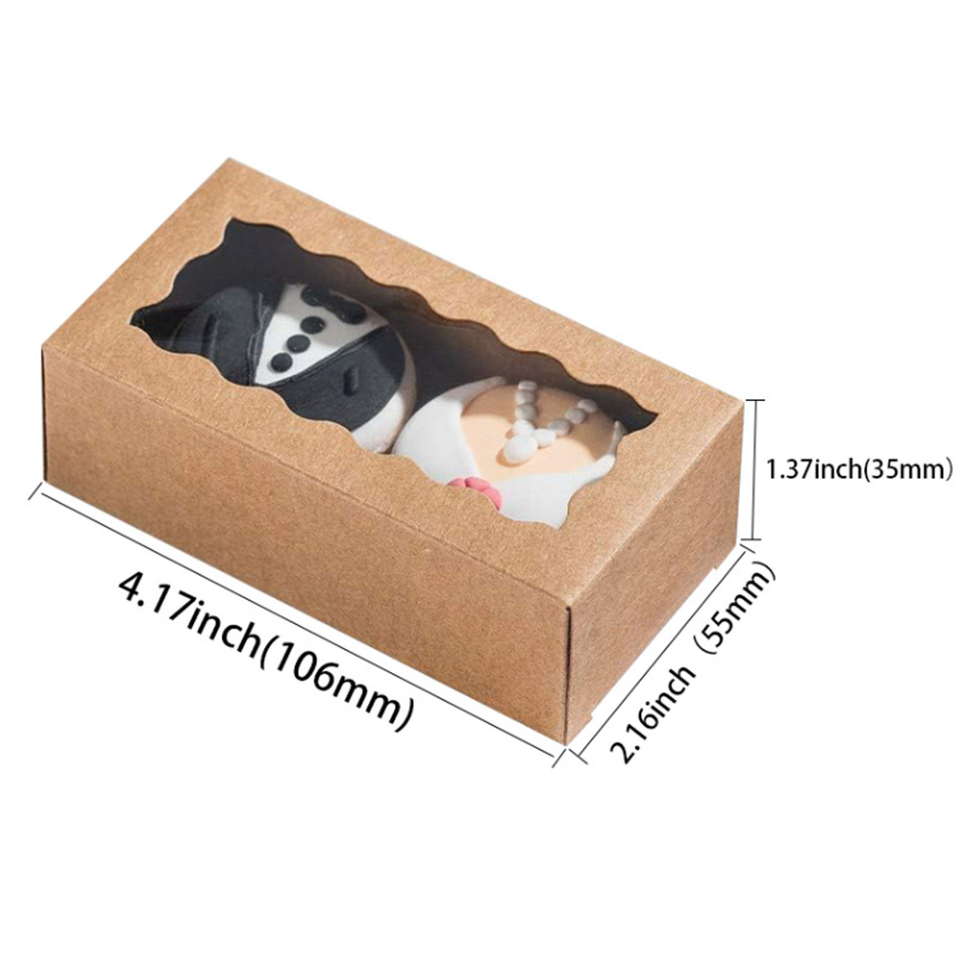 Sturdy Kraft Paper Box for 2 Macarons ?C Sustainable & Elegant 1