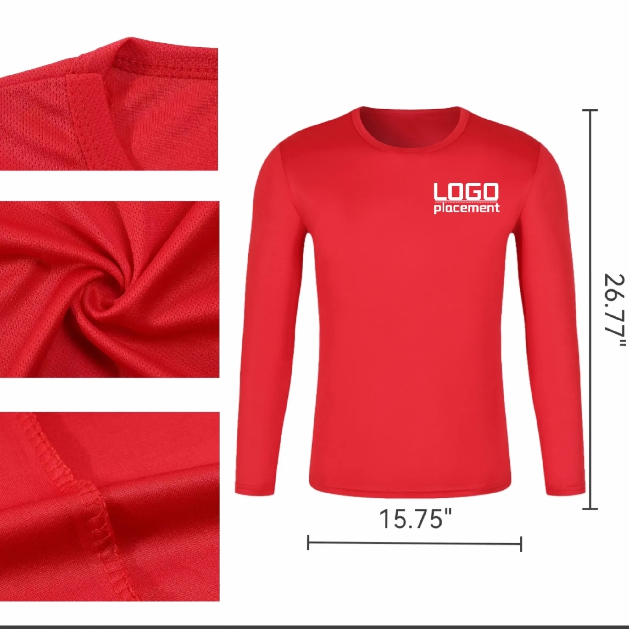Quick - Dry Long - Sleeve Customizable T - Shirt 2