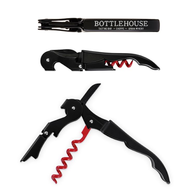 Truetap™ Matte Black Double Hinged Corkscrew 5