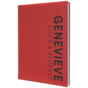 7" X 9 3/4" Laserable Leatherette Journal-Lined Notepad 8