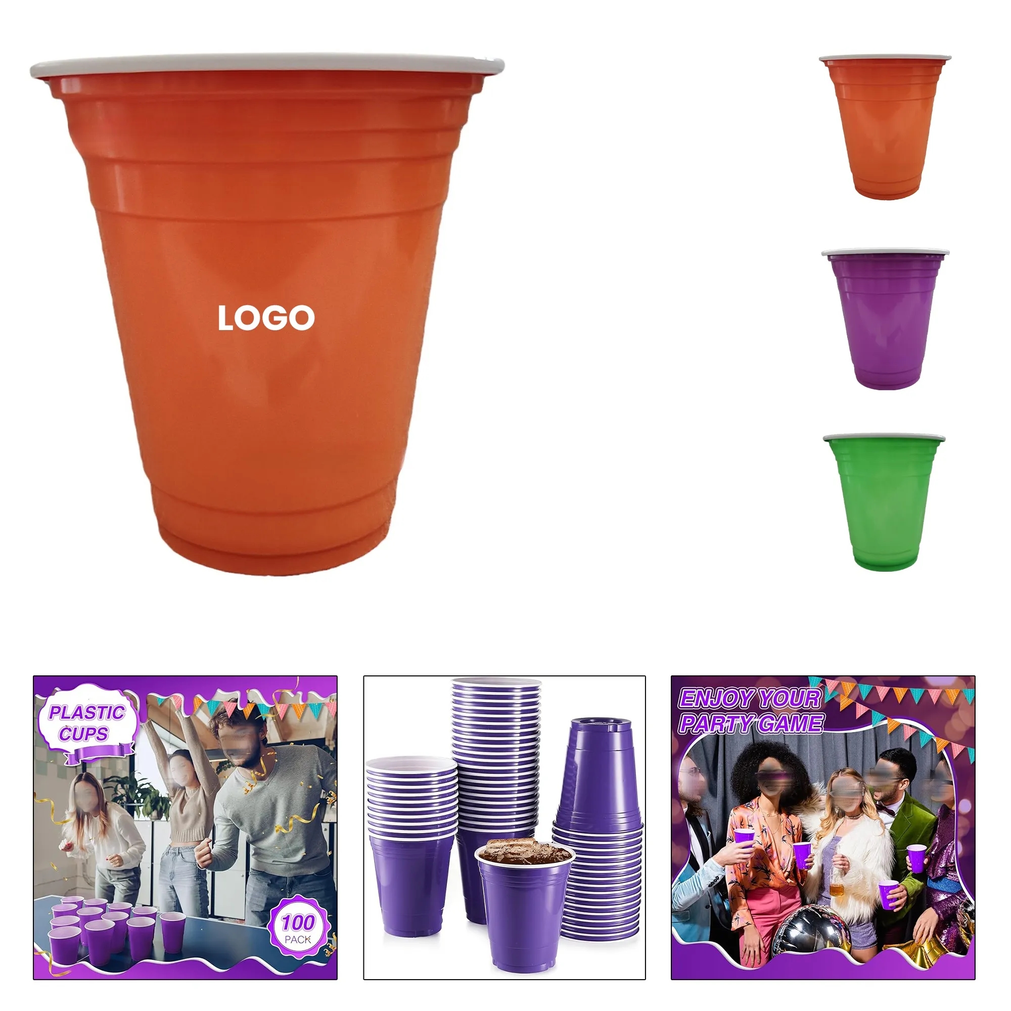 12oz Disposable Party Cups Set 2