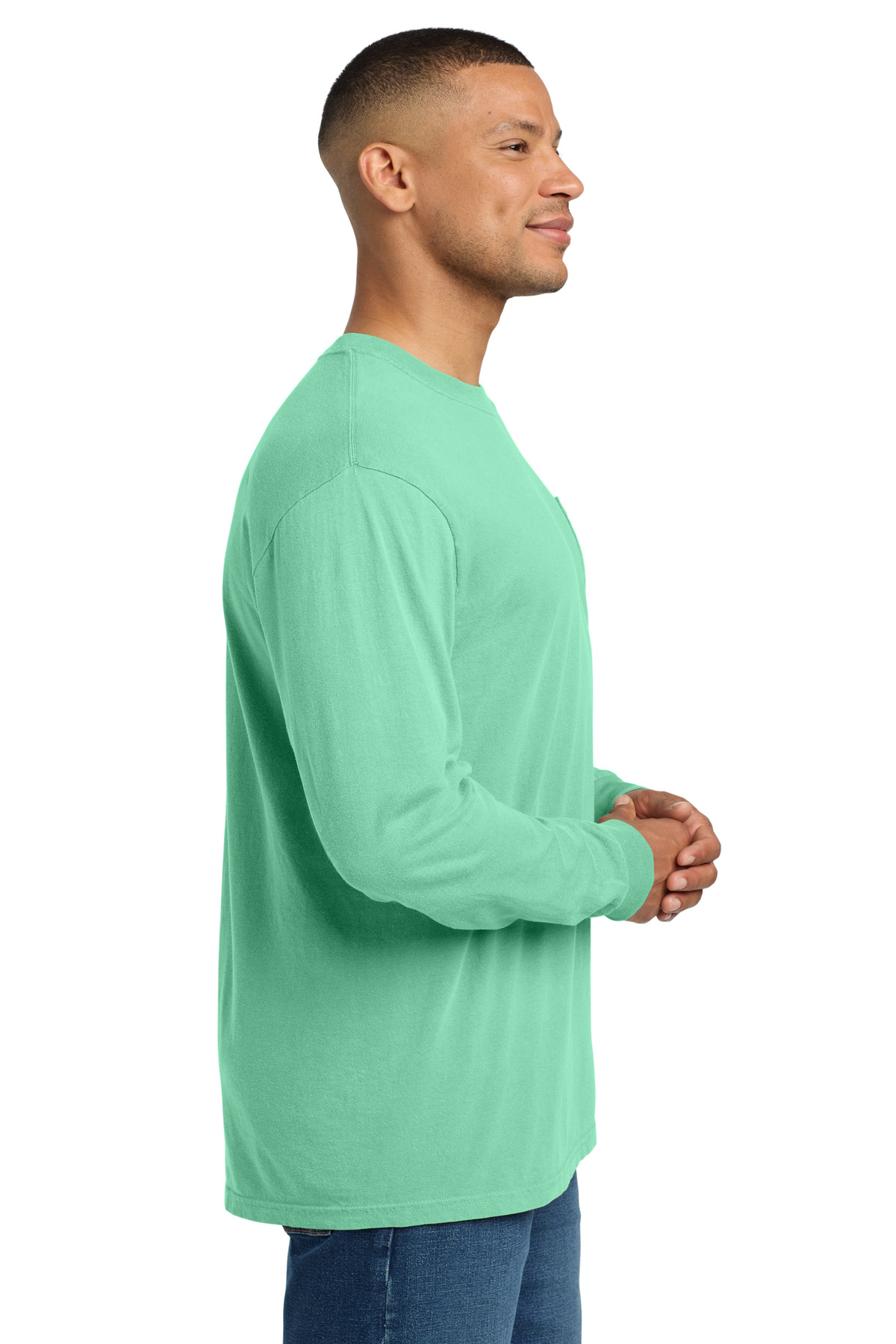 COMFORT COLORS Heavyweight Ring Spun Long Sleeve Pocket Tee. 4410 122