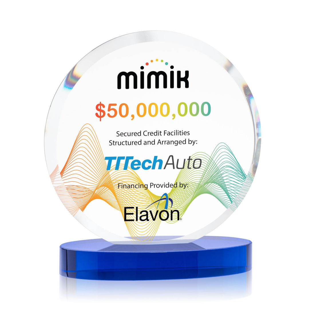 Matlow Circle VividPrint™ Award - Blue 7