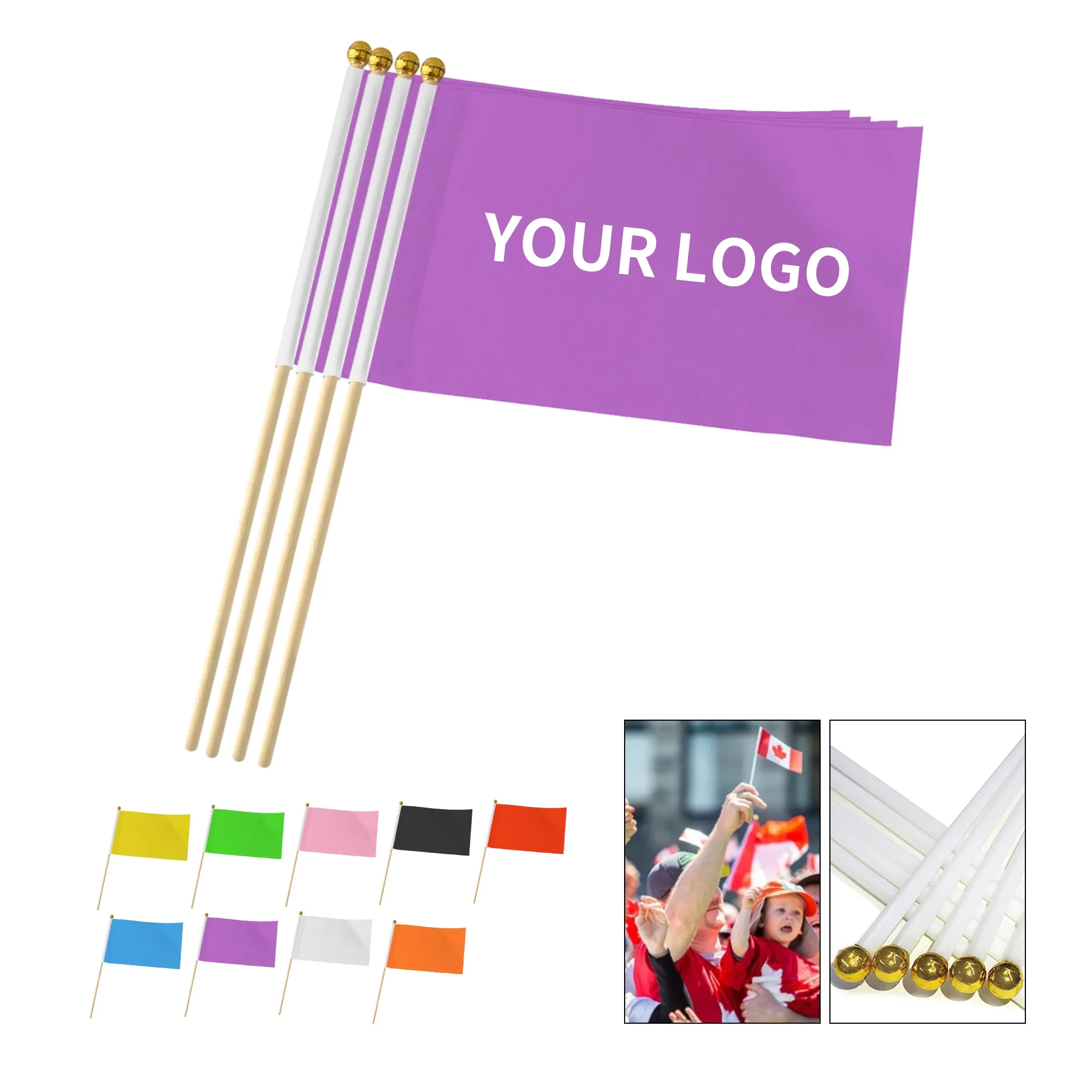 Hand Flag Polyester Stick 5