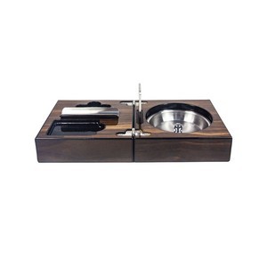 Stainless Steel Liner Folding Cigar Ashtray 6