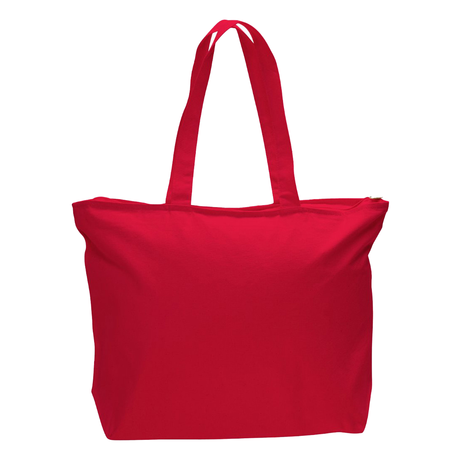 Cotton Canvas Zipper Tote Bag, custom tote bag with logo imprint 7