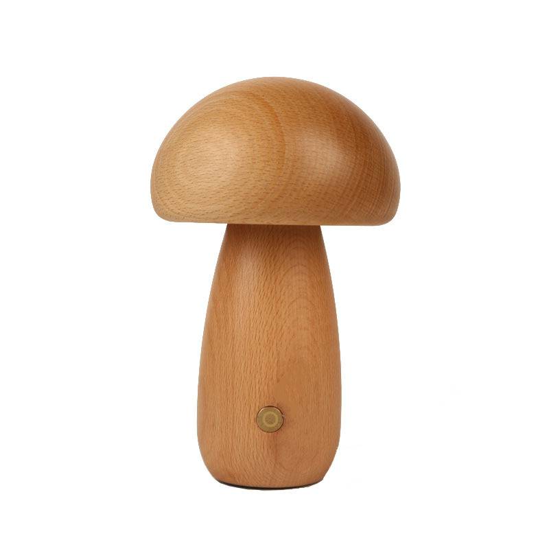 Wood LED Mushroom Mini Table Lamp 2