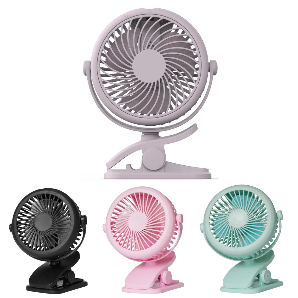 Rotatable Rechargeable Portable Clip USB Fan 2