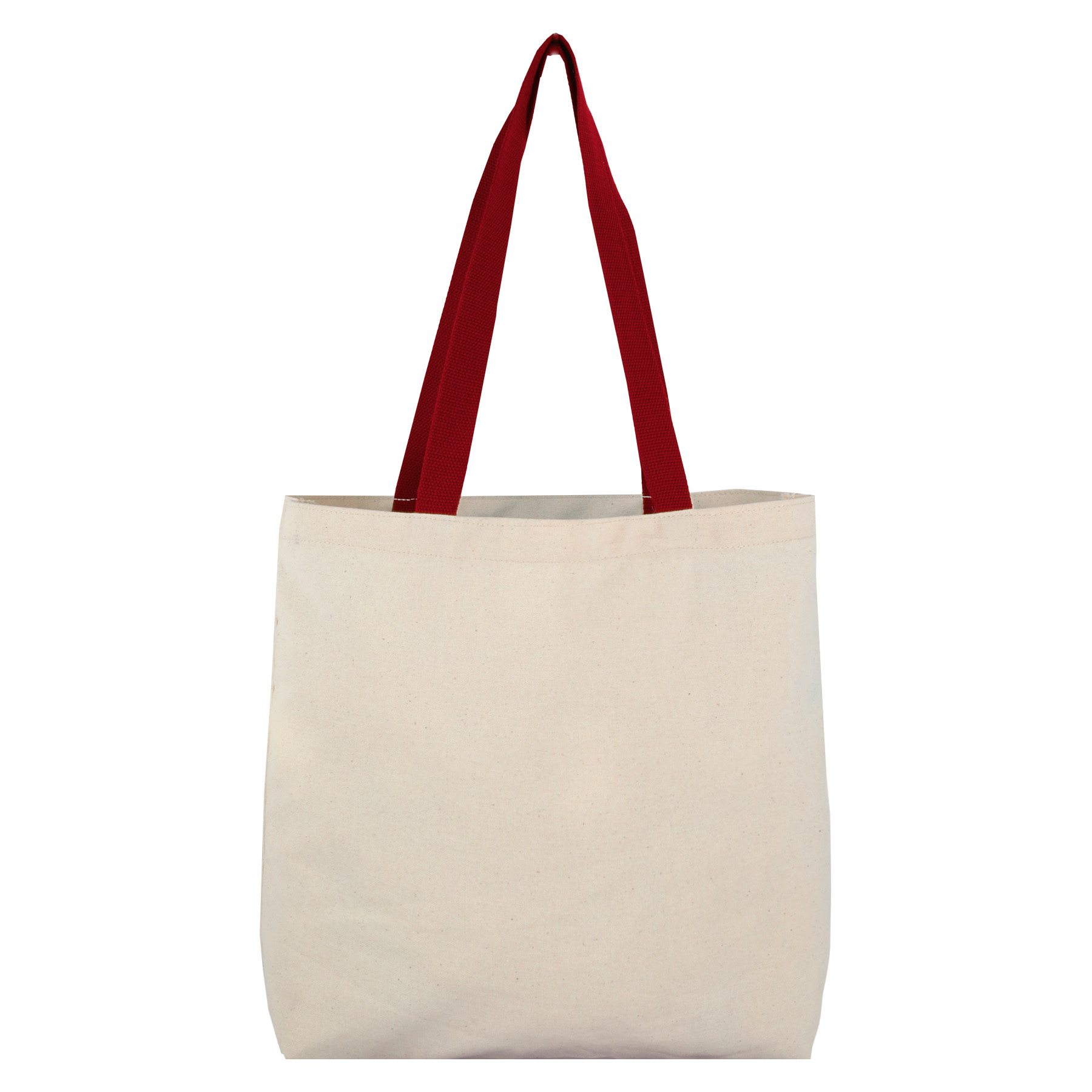 8 Oz Cotton Tote Bag with Contrast Color Web Handles 8